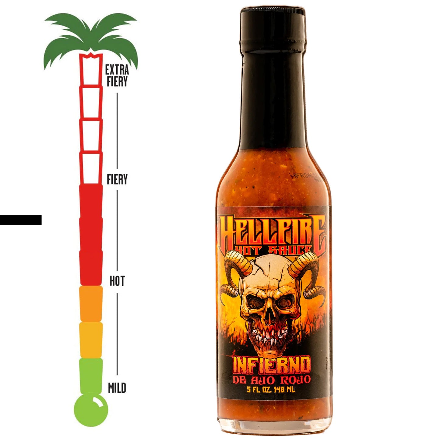 Hellfire Infierno de Ajo Rojo Red Garlic Hot Sauce – 320g | Καυτερή Σάλτσα