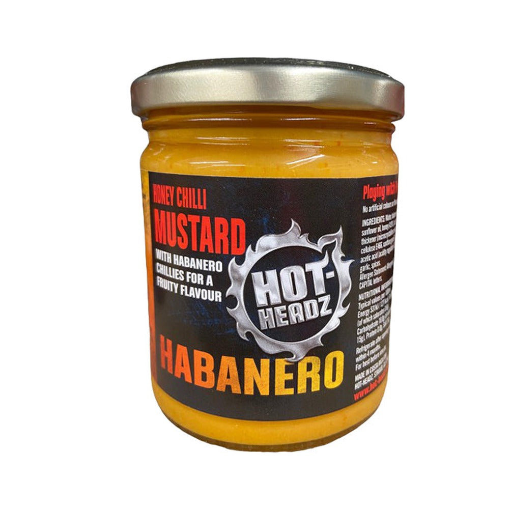 Hot Headz! Habanero Chilli Honey Mustard – 461g | Πικάντικη Μουστάρδα με Μέλι
