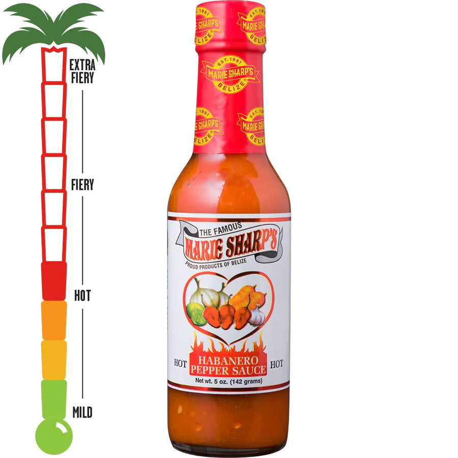 Κλίμακα καυτερότητας για Marie Sharp's Original Habanero 148ml