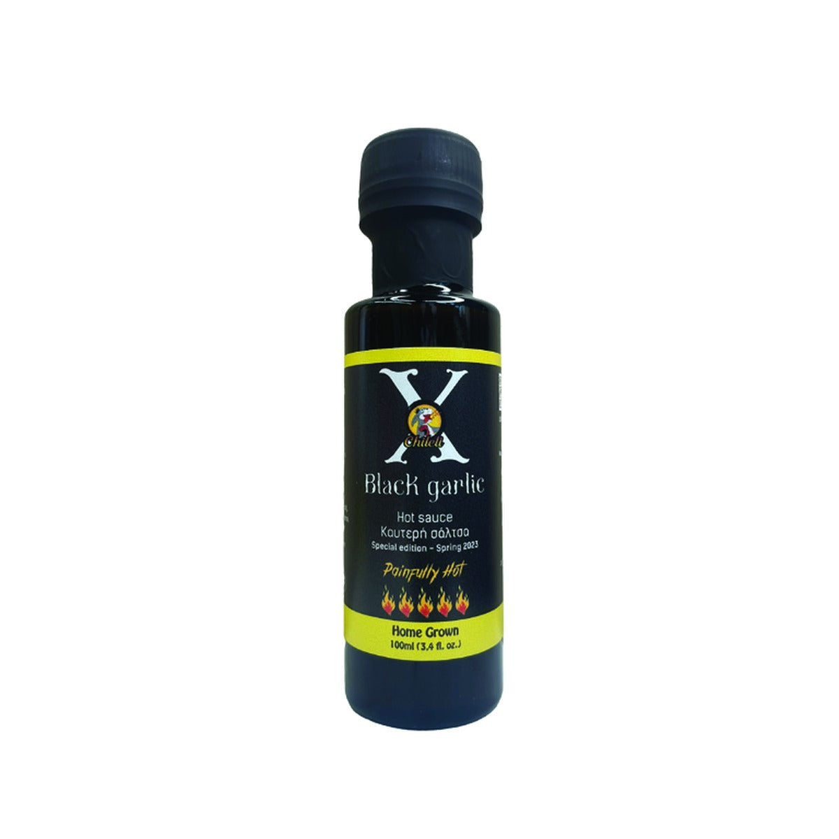 Chileli X with Black Garlic – Super Hot Καυτερή Σάλτσα 100ml